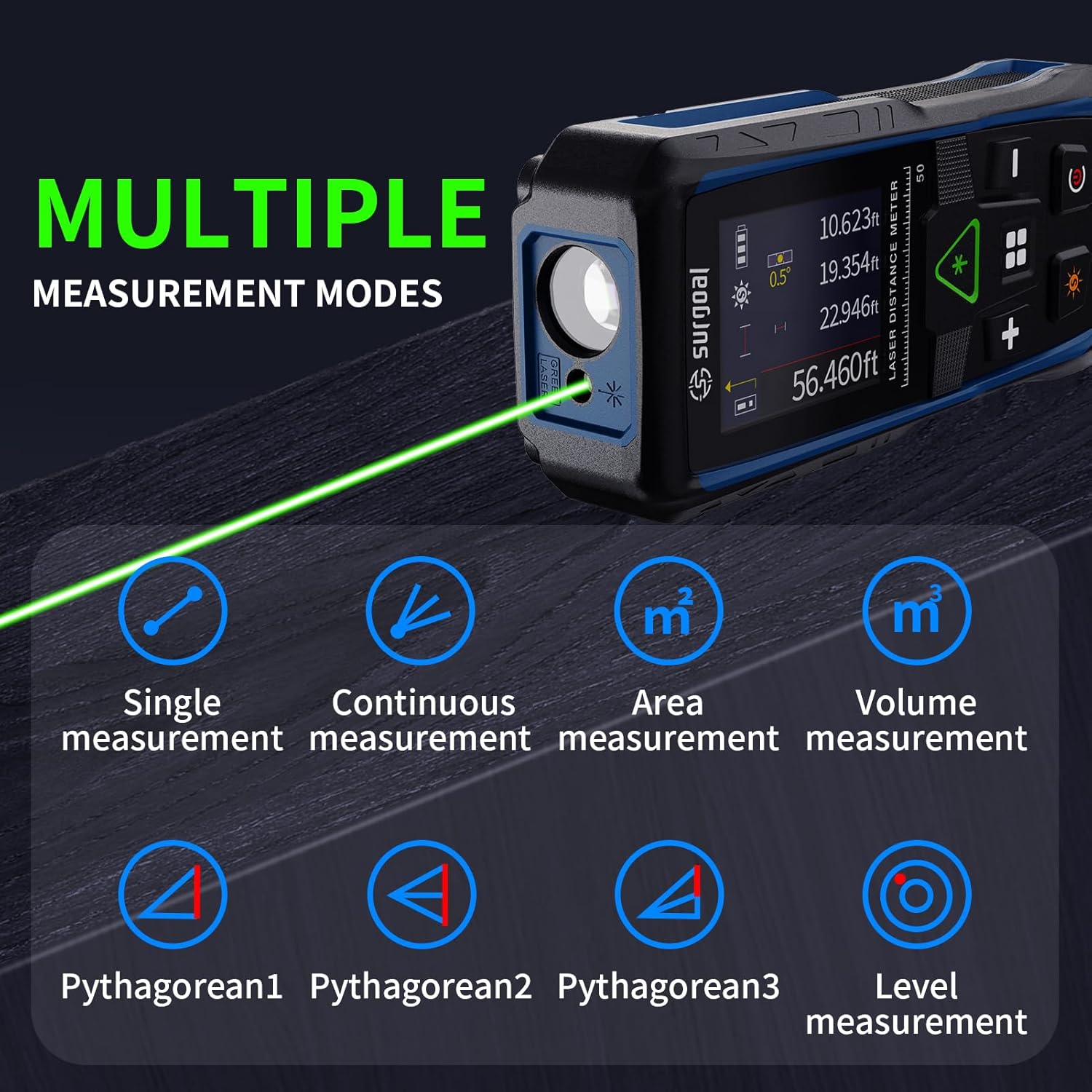 100m Green Laser Rangefinders  - Industrial Laser Tape Measure reseña y precio
