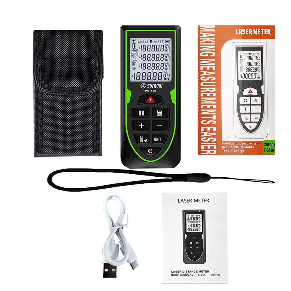 Green Laser Distance Meter 120 - Industrial Laser Tape Measure reseña y precio