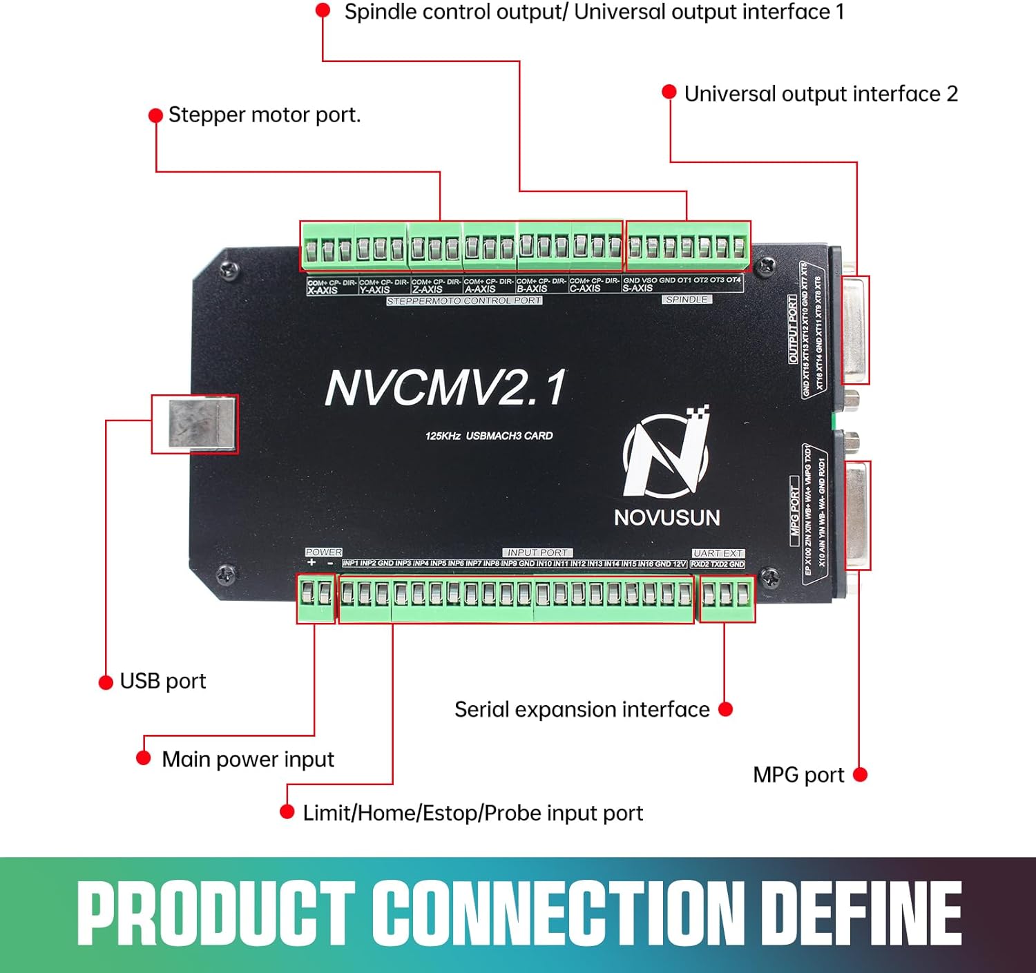 6 Axis 125KHz NVCM USB Mach3 S - Breakout Board Mach3 reseña y precio