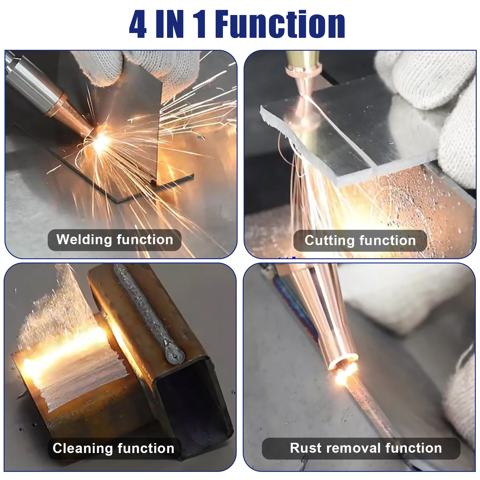 4 IN 1 2000W Laser Welding Mac - Industrial Laser Welding Machine Hand Held reseña y precio