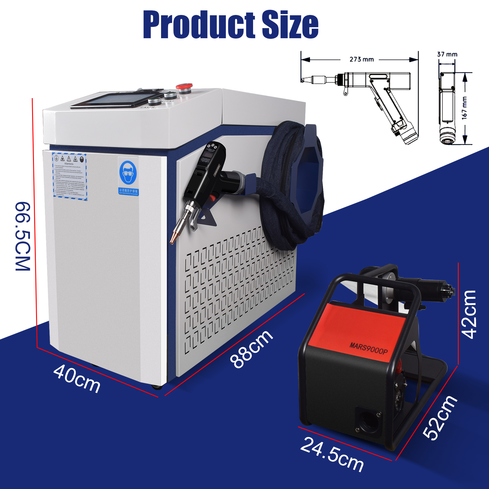 4 IN 1 2000W Laser Welding Mac - Industrial Laser Welding Machine Hand Held reseña y precio