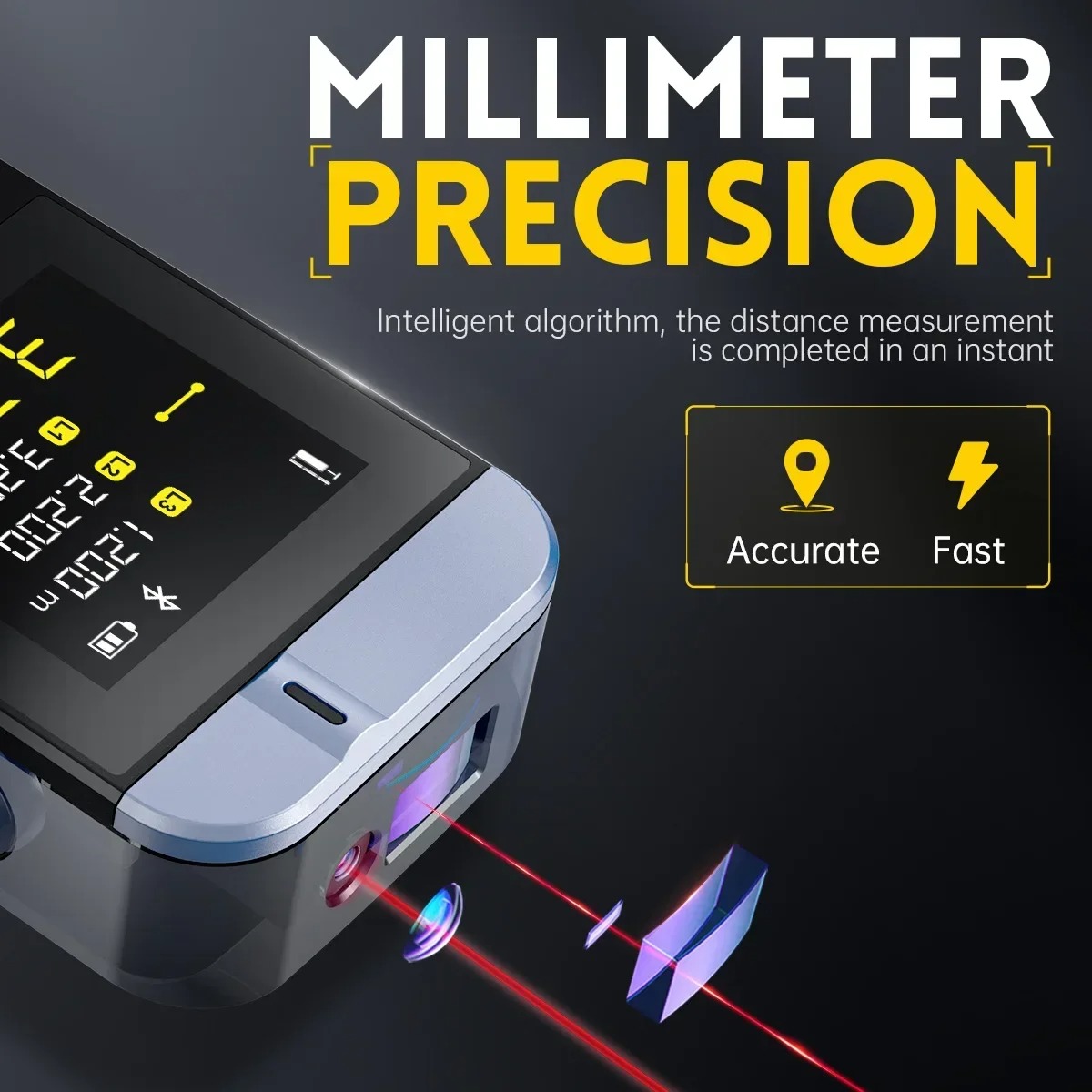 FNIRSI-IR40 Smart Laser Rangef - Industrial Laser Tape Measure reseña y precio