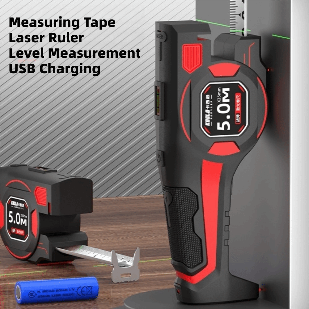 3-in-1 Laser Tape Measure Retr - Industrial Laser Tape Measure reseña y precio