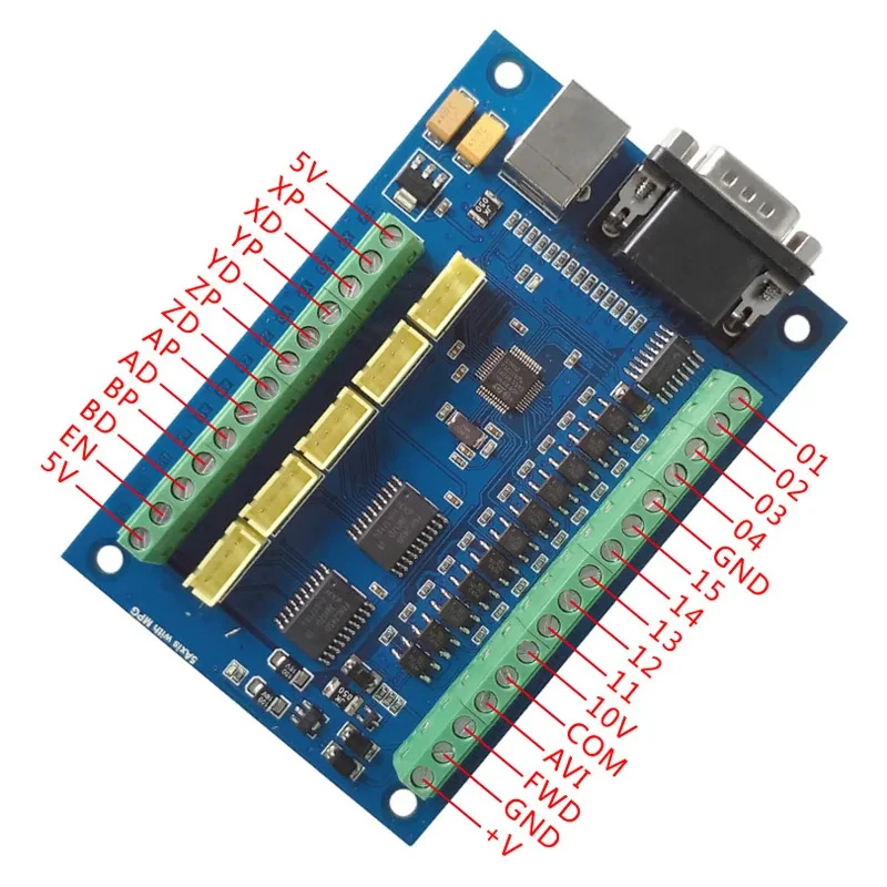 CNC MACH3 USB 5 Axis 100KHz US - Breakout Board Mach3 reseña y precio