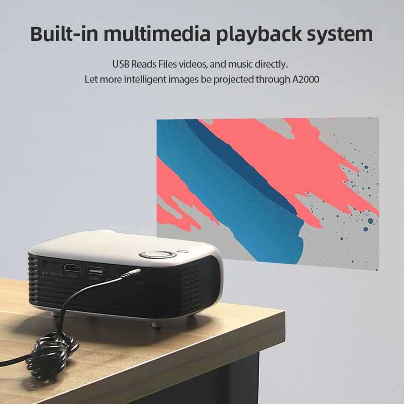 A2000 Mini Projector Portable  - Industrial Laser Projection reseña y precio
