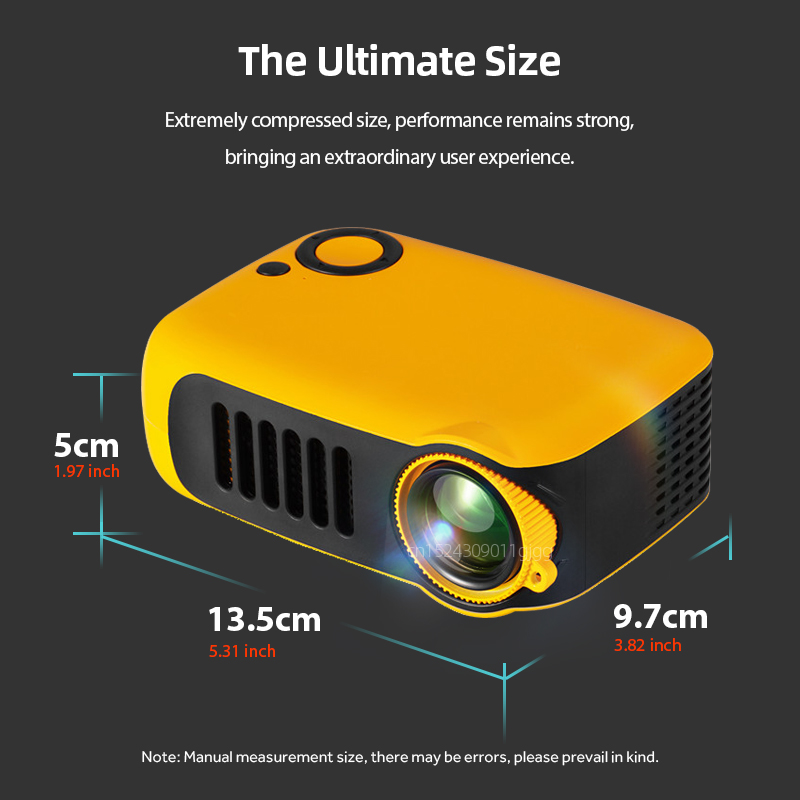 A2000 Mini Projector Portable  - Industrial Laser Projection reseña y precio