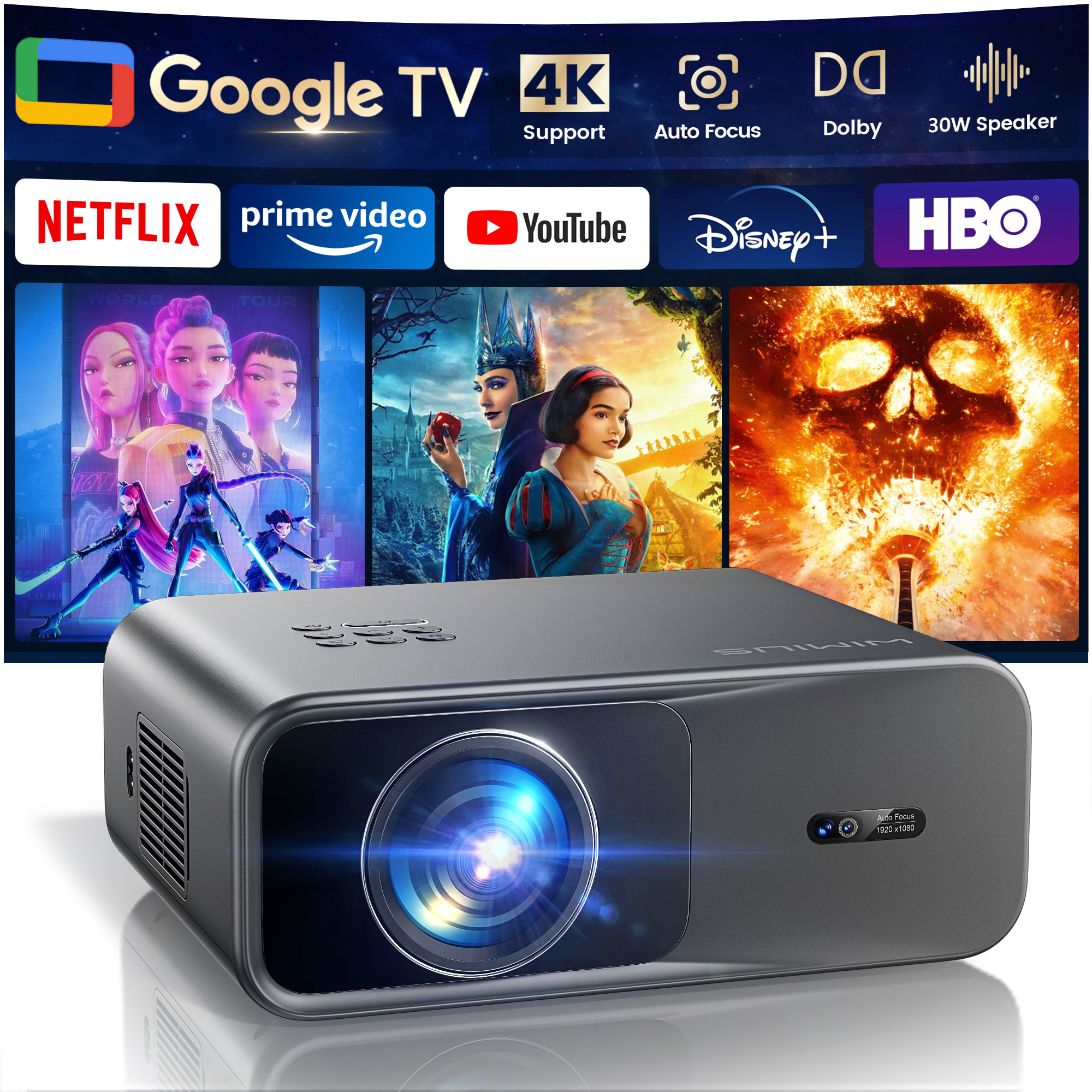 WIMIUS 1200 ANSI Projector 4K  - Industrial Laser Projection reseña y precio