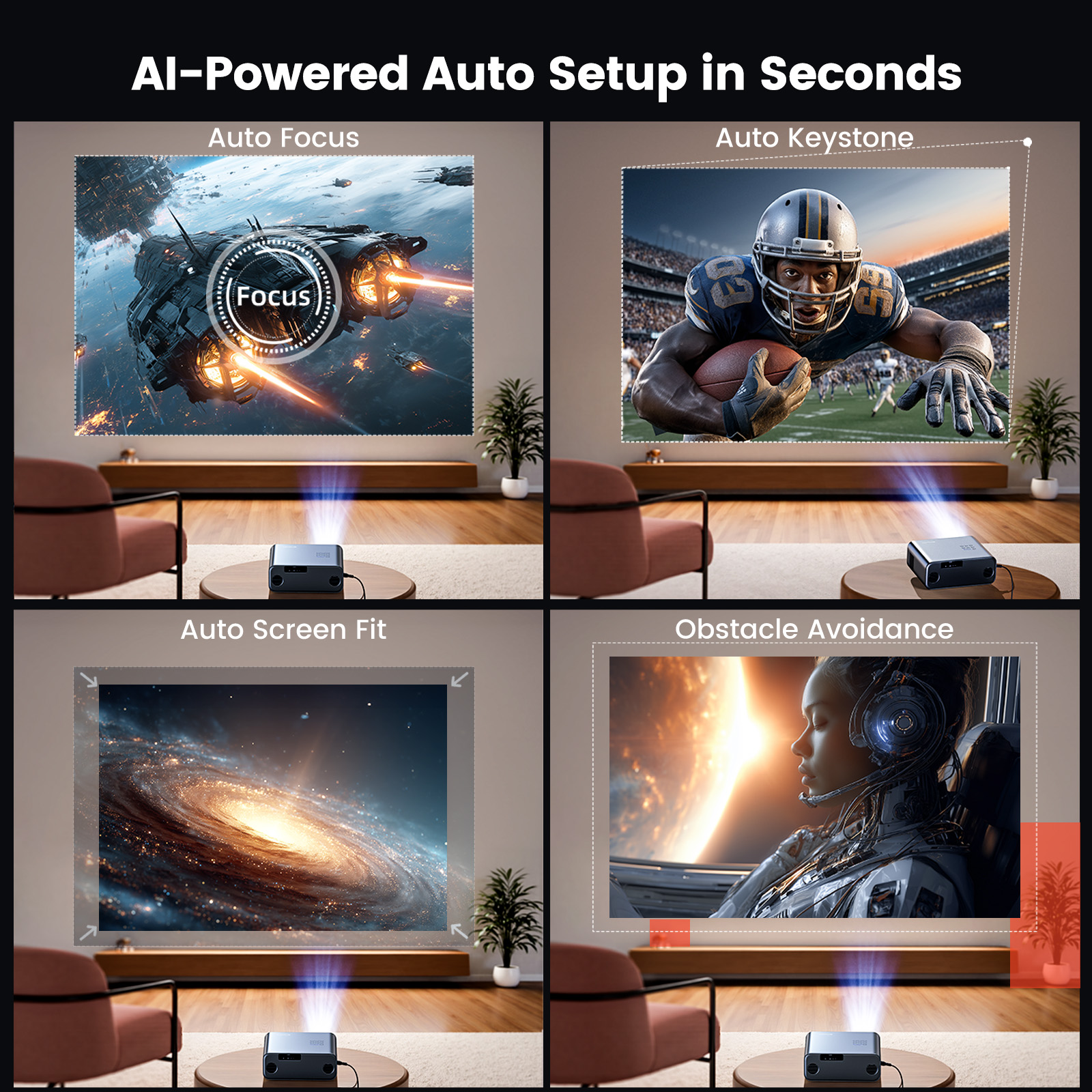 WIMIUS 1200 ANSI Projector 4K  - Industrial Laser Projection reseña y precio