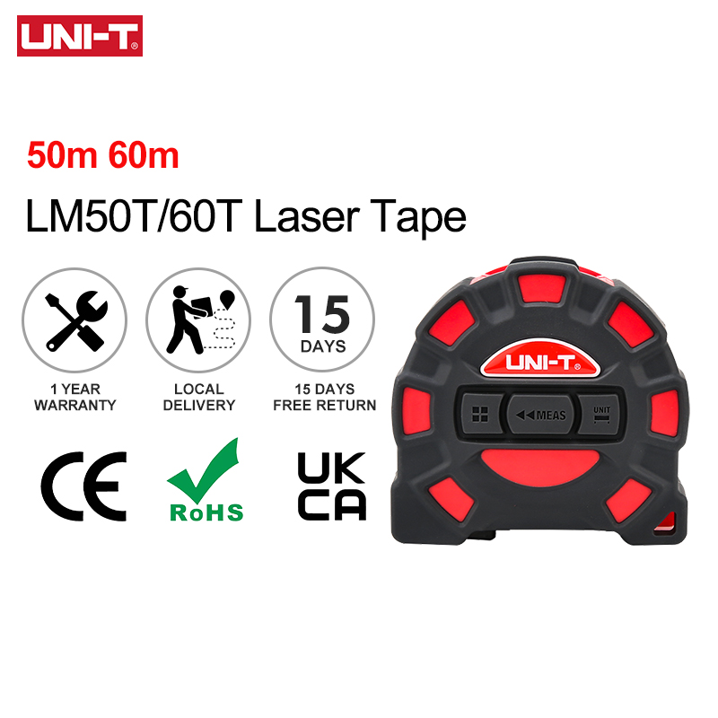 UNI-T 50M 60M Laser Tape Measu - Industrial Laser Tape Measure reseña y precio