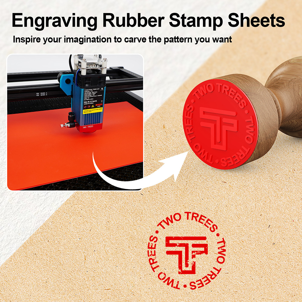 TwoTrees Laser Engraver Rubber - Laser Marking Machine reseña y precio