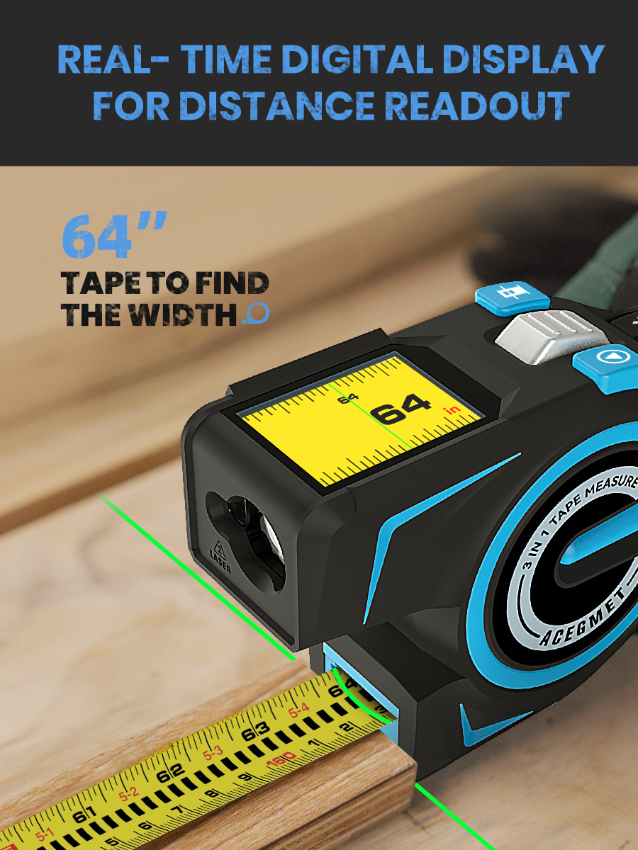 Laser Tape Measure 100M Profes - Industrial Laser Tape Measure reseña y precio