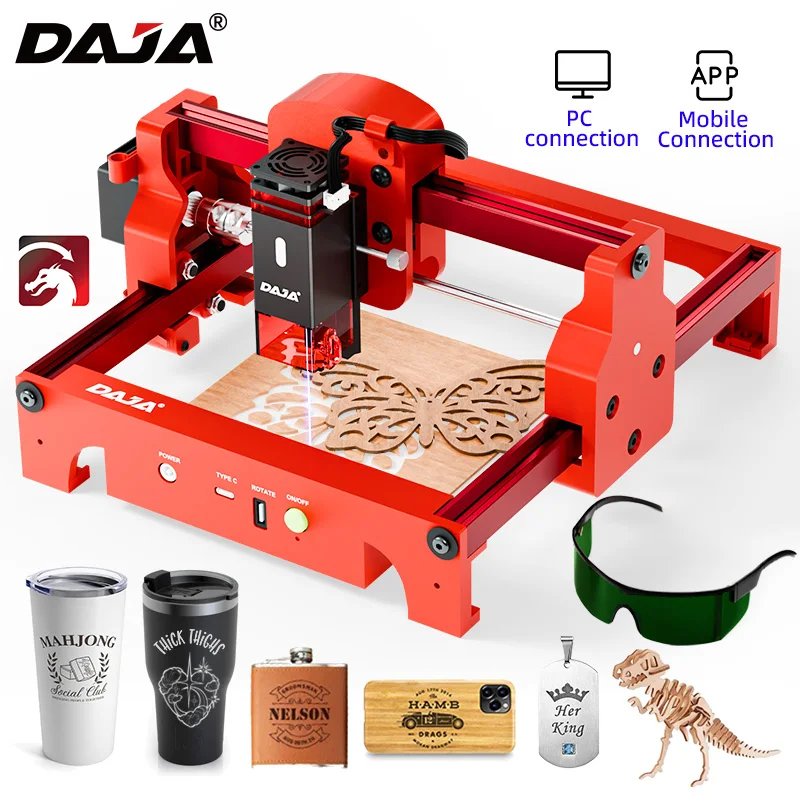 DAJA A7 Laser Engraver 5W Mini - Laser Marking Machine reseña y precio