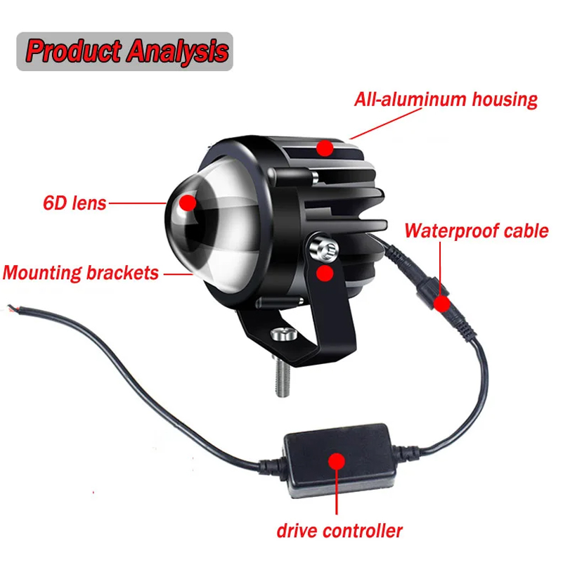 2 pcs LED Laser Spotlight High - Industrial Laser Projection reseña y precio