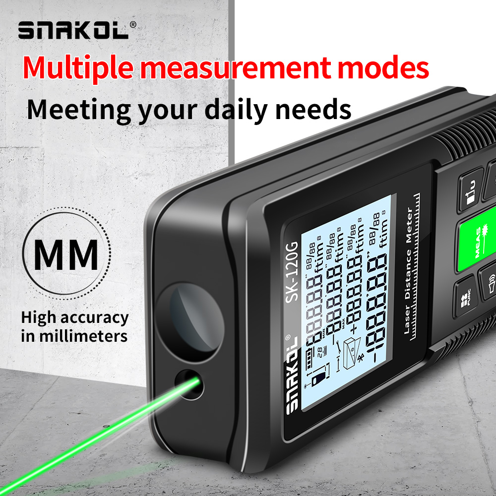 Snakol Laser Distance Meter 40 - Industrial Laser Tape Measure reseña y precio