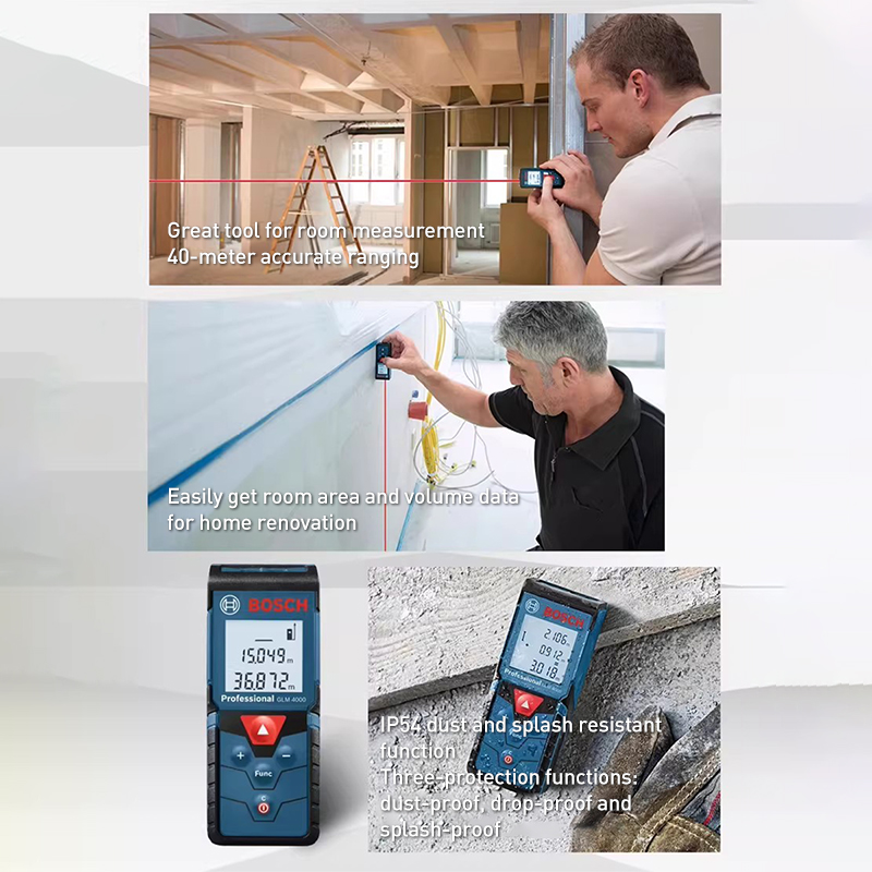 Bosch GLM 4000 Laser RangeFine - Industrial Laser Tape Measure reseña y precio