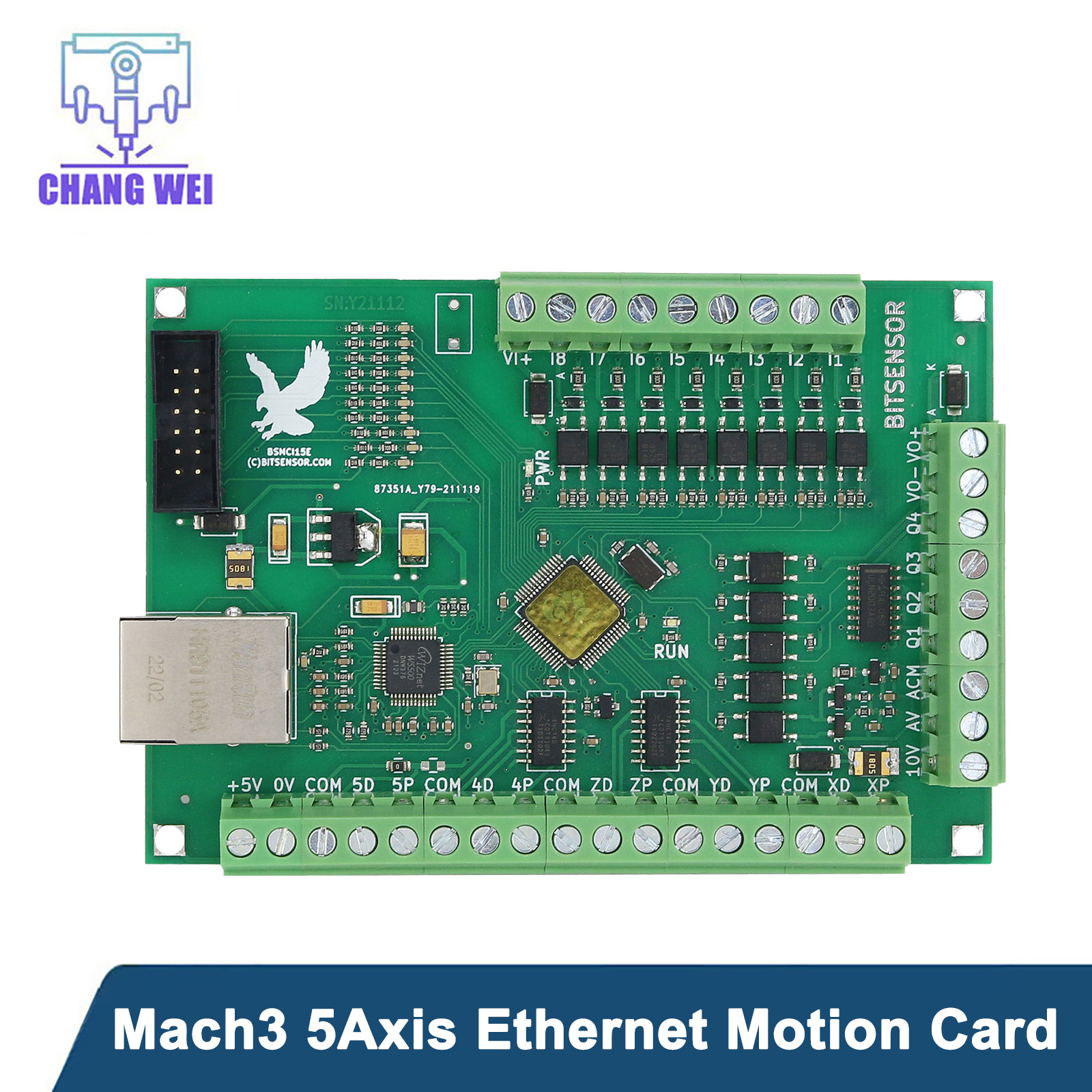 5-Axis Ethernet Motion Card Ma - Breakout Board Mach3 reseña y precio