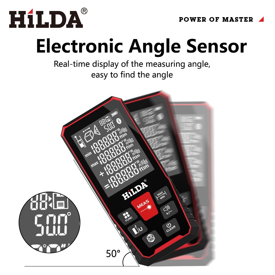 HILDA Laser Distance 50M/100M/ - Industrial Laser Tape Measure reseña y precio