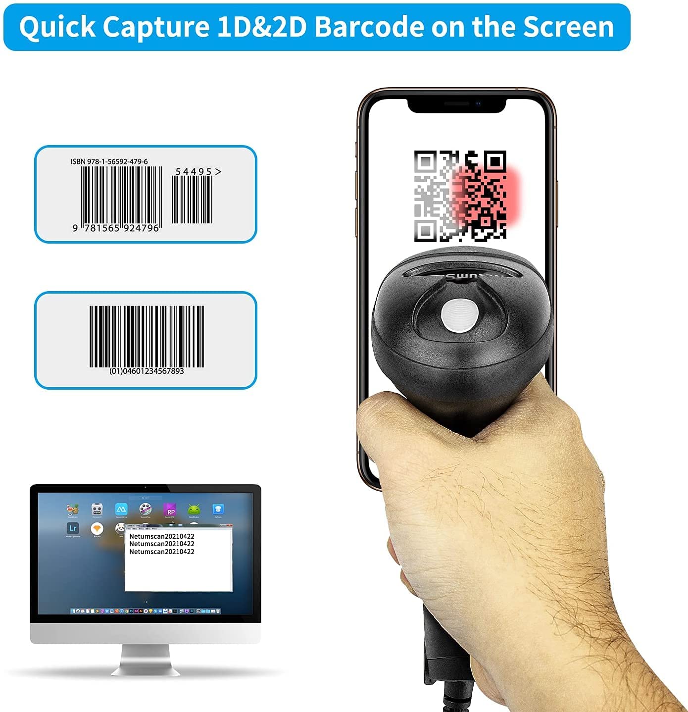 NETUM L5 Wired 2D Barcode Scan - Industrial Laser Beam reseña y precio