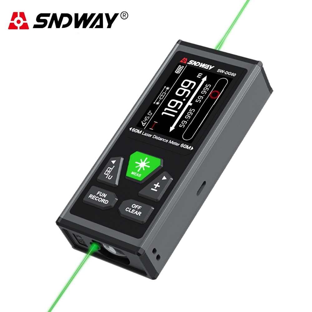 SNDWAY Dual Laser Distance Met - Industrial Laser Tape Measure reseña y precio