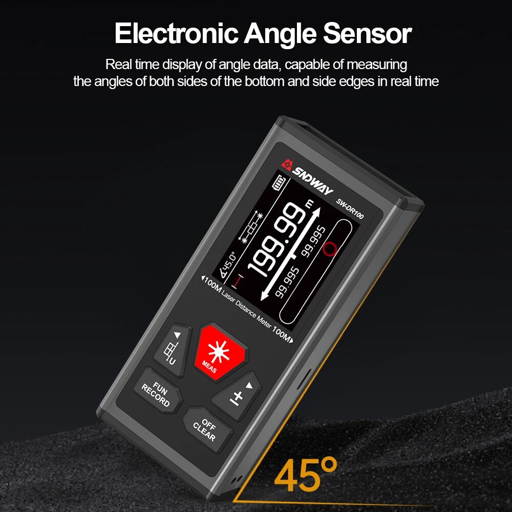 SNDWAY Dual Laser Distance Met - Industrial Laser Tape Measure reseña y precio
