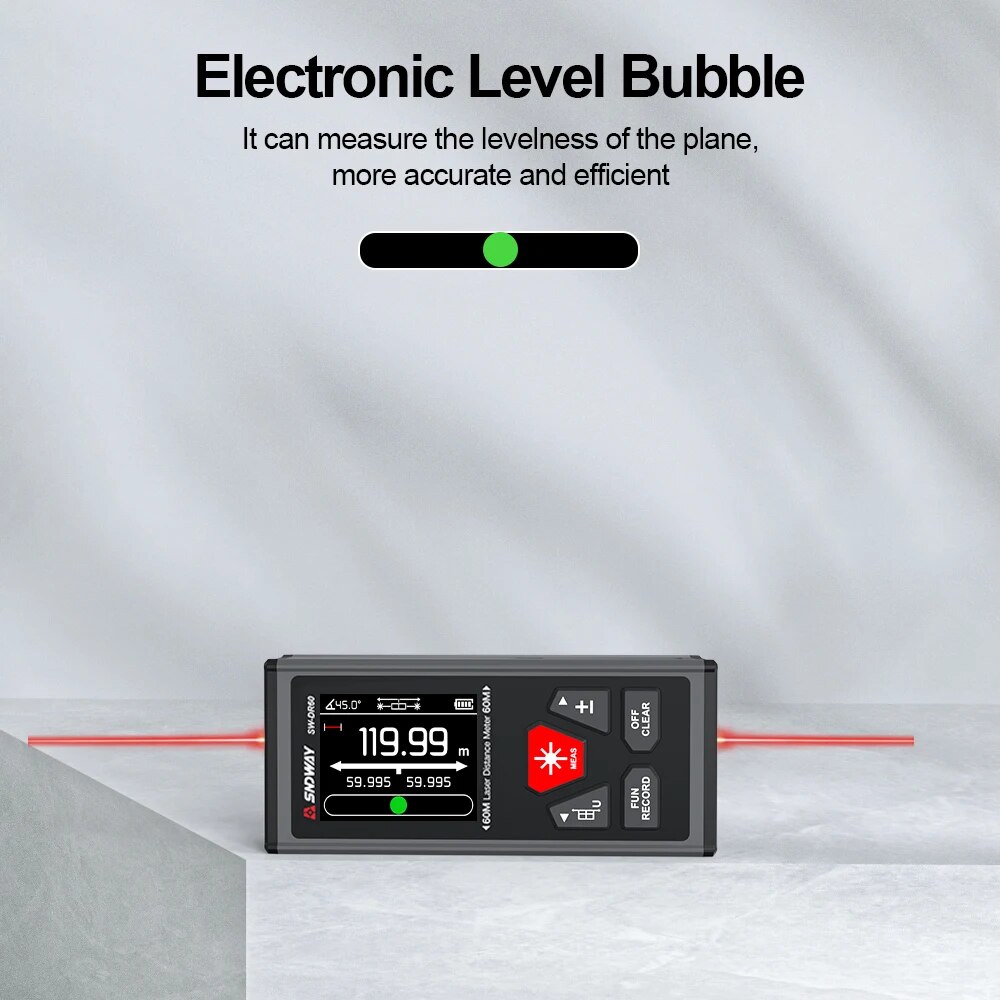 SNDWAY Dual Laser Distance Met - Industrial Laser Tape Measure reseña y precio