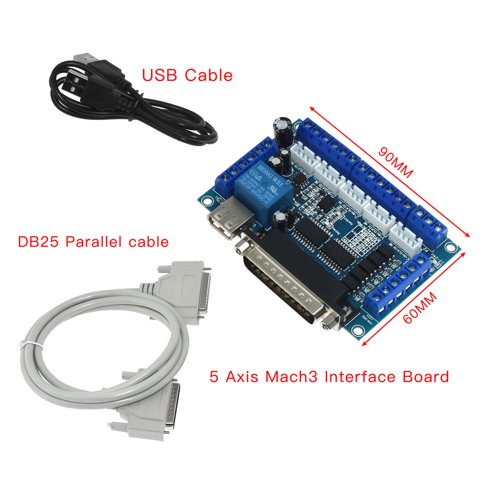 5 Axis CNC MACH3 Breakout Boar - Breakout Board Mach3 reseña y precio