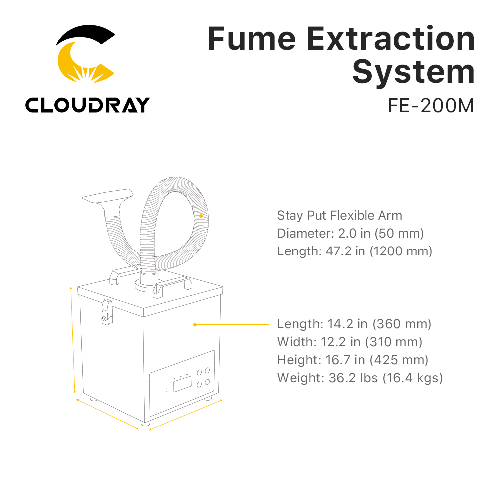 Cloudray Fume Extraction Syste - Laser Marking Machine reseña y precio